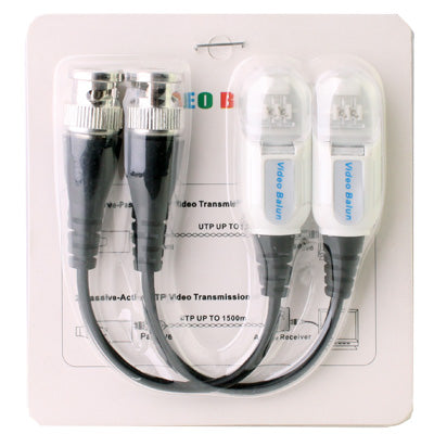 2 PCS Passive UTP Network Video Balun CAT5 to Camera CCTV BNC DVR O-612, 206C 2 PCS Passive UTP Network Video Balun CAT5 to Camera CCTV BNC DVR O-612, 206C